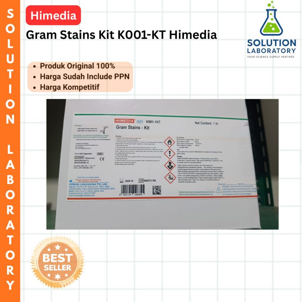 Gram Stains Kit K001-KT Himedia