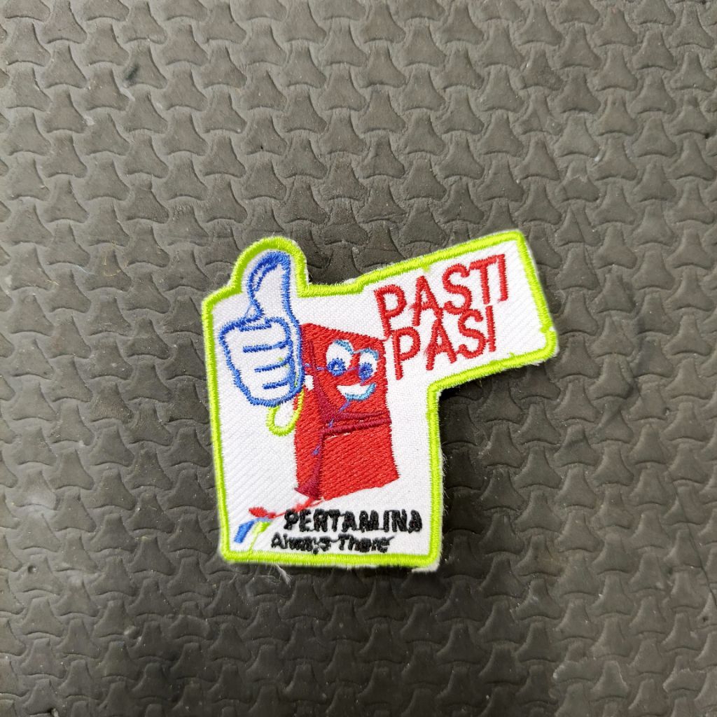 Logo Bordir Pasti Pas Pertamina / Logo Pasti Pas Pertamina / Bordir Logo Pasti Pas Pertamina / Bordi