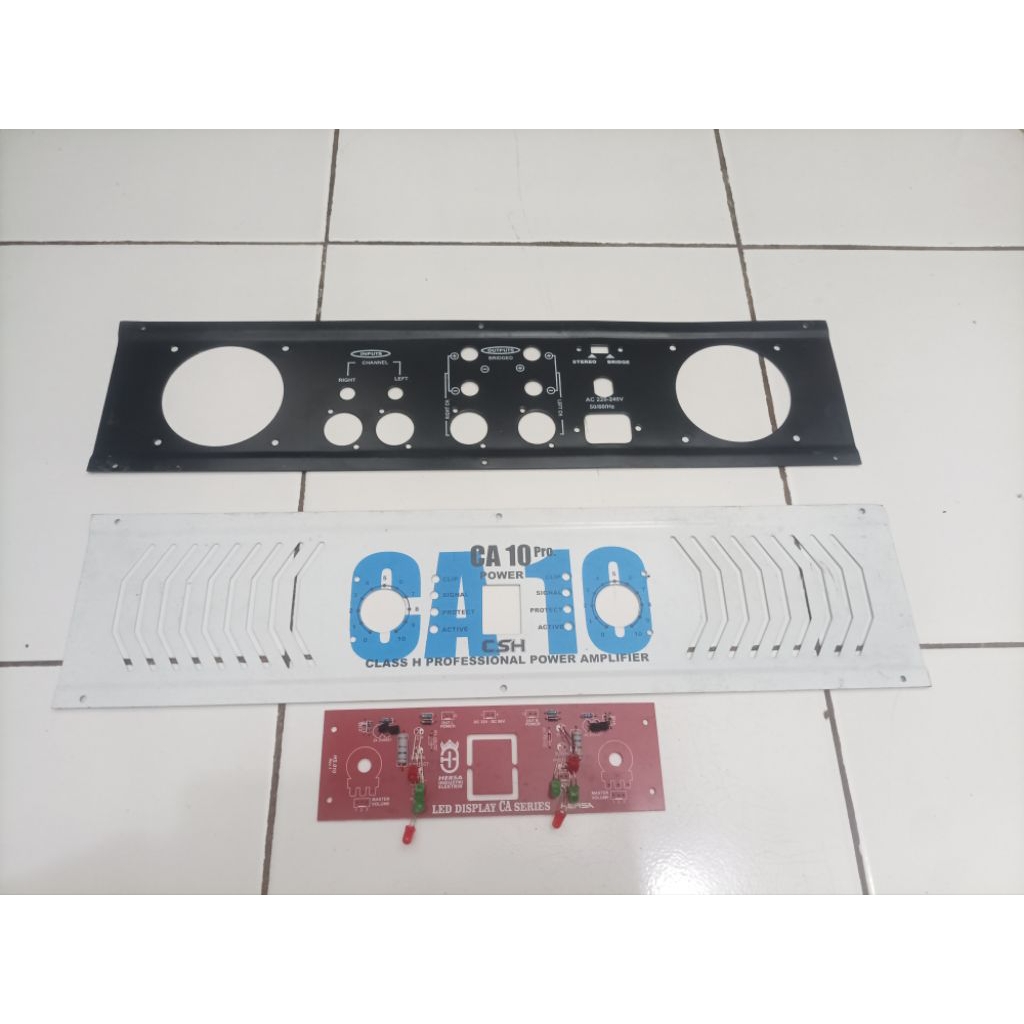 Plat Panel Box Power CSH ukuran 2u depan Belakang ( Ca 10 Ca 18 1400 ) plus kit nya