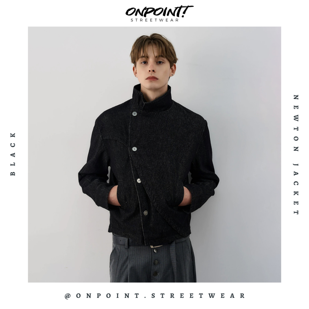 Newton Jacket - jaket denim jaket jeans pria jaket varsity pria leather jacket baseball jaket varsit
