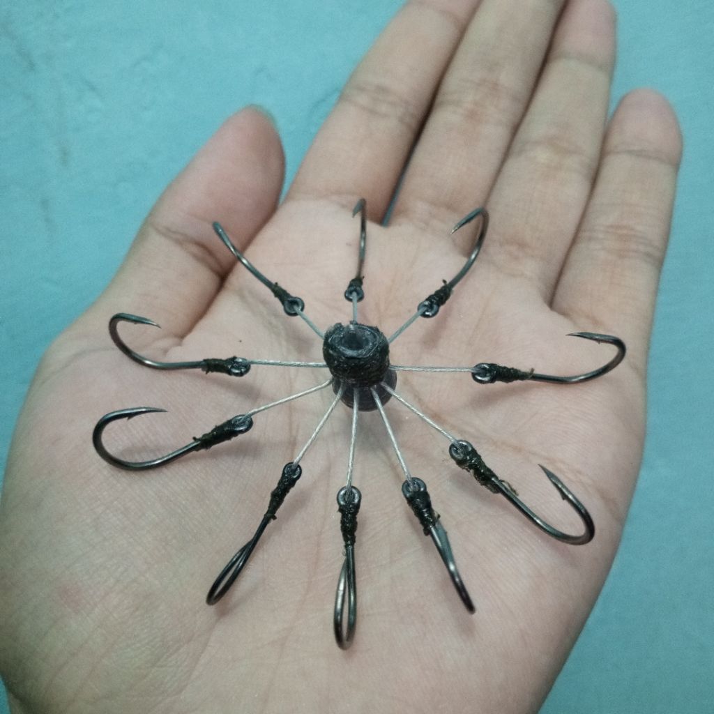 Pancing Garong Baronang 10 Mata Kail Bahan Neklin