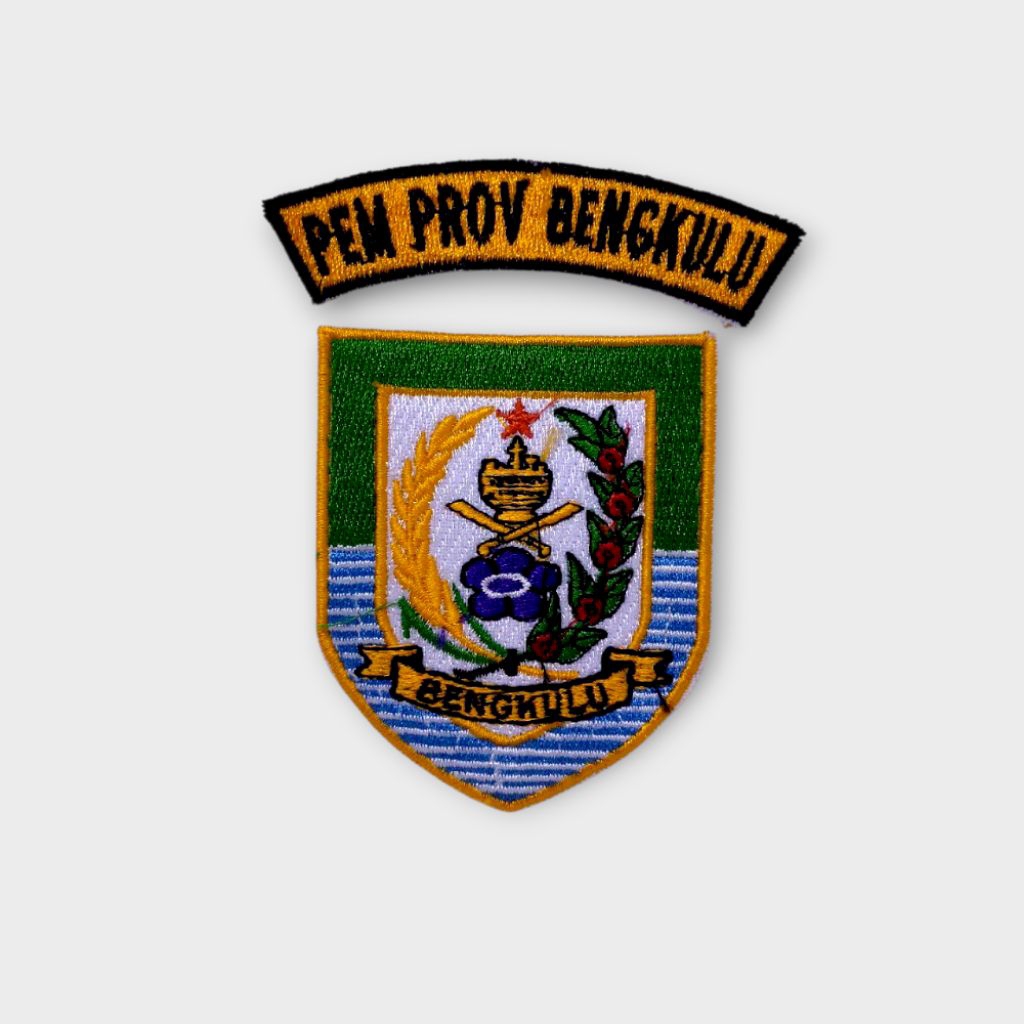 Logo Bordir Pemprov Bengkulu / Logo Bordir Bengkulu /Logo Bordir Daerah / Logo Bordir satuan / Logo 