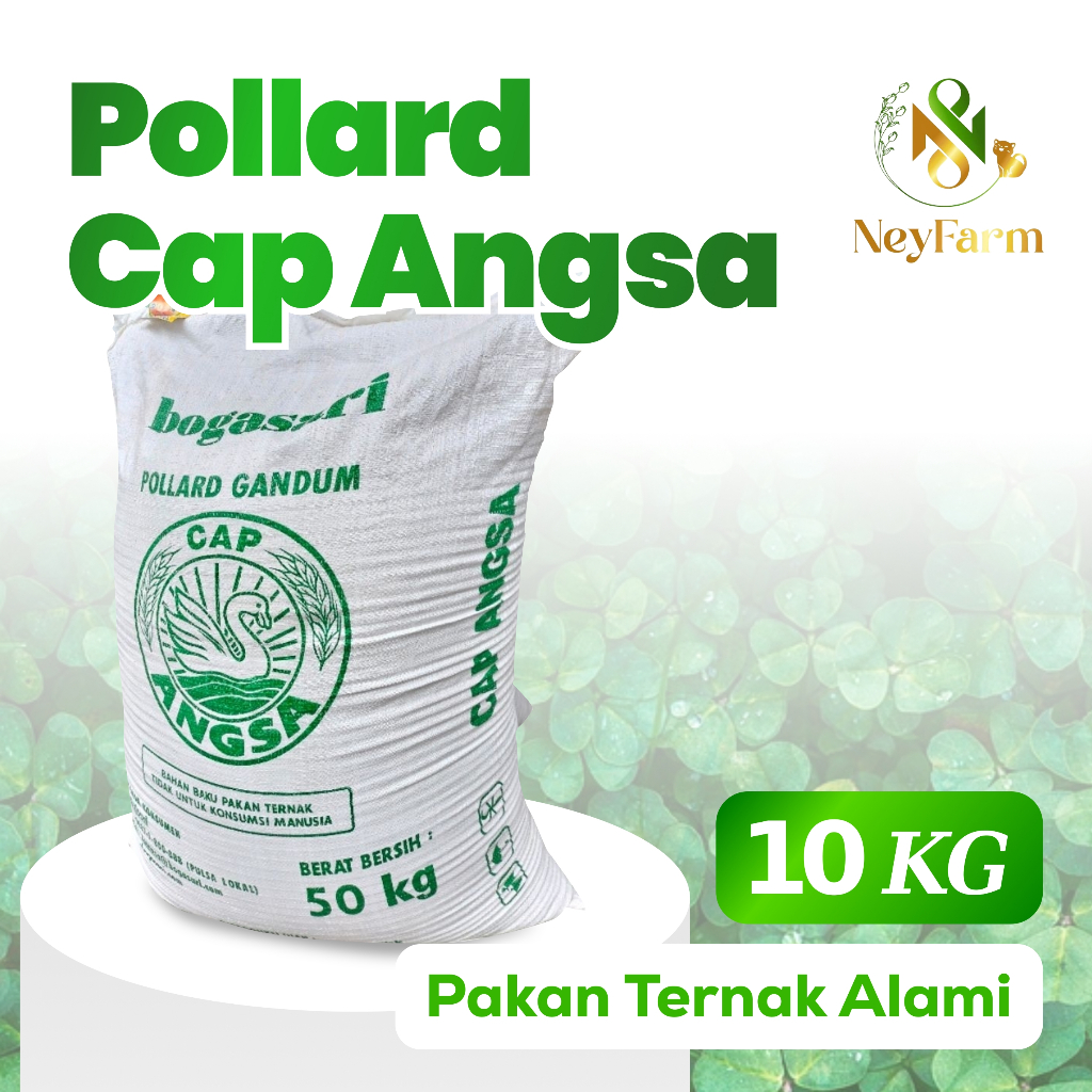 10 Kg Pollard Cap Angsa Bogasari / Polar Angsa Kemasan 10kg