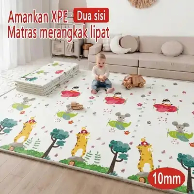 Matras merangkak IXPE, matras merangkak lipat bayi, matras anak, matras anti jatuh bebas formaldehid