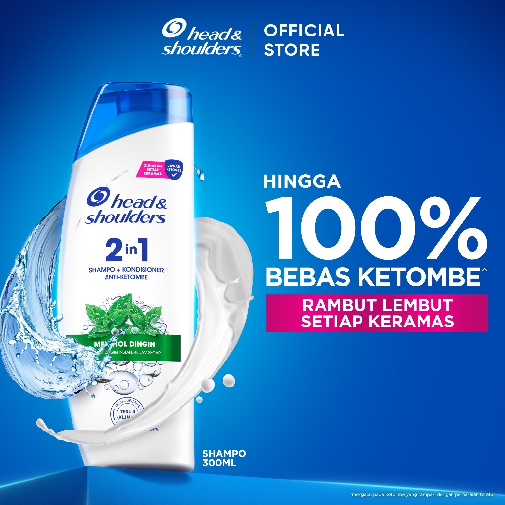 Head & Shoulders Shampoo 2-in-1 Varian Cool Menthol 300ml