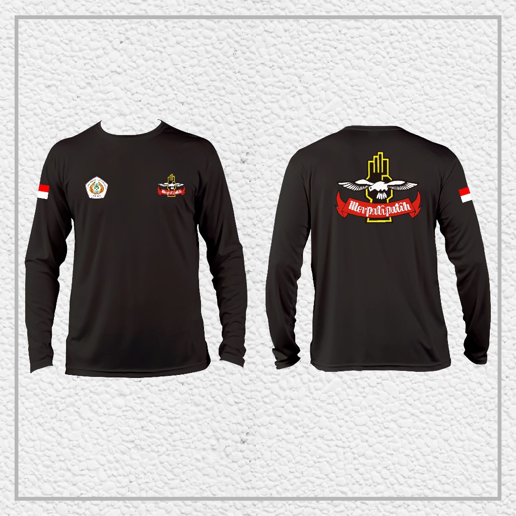 Kaos Baju Pencak Silat Merpati Putih Indonesia Lengan Panjang || Kaos Merpati Putih Distro