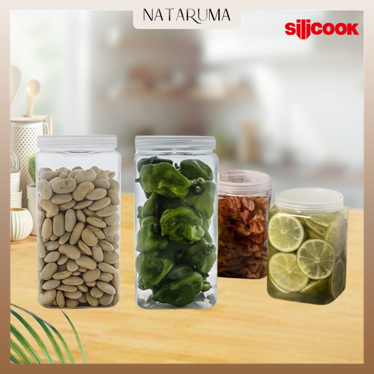 Silicook Square  - Korea No.1 Food container toples bening transparan plastik kotak square