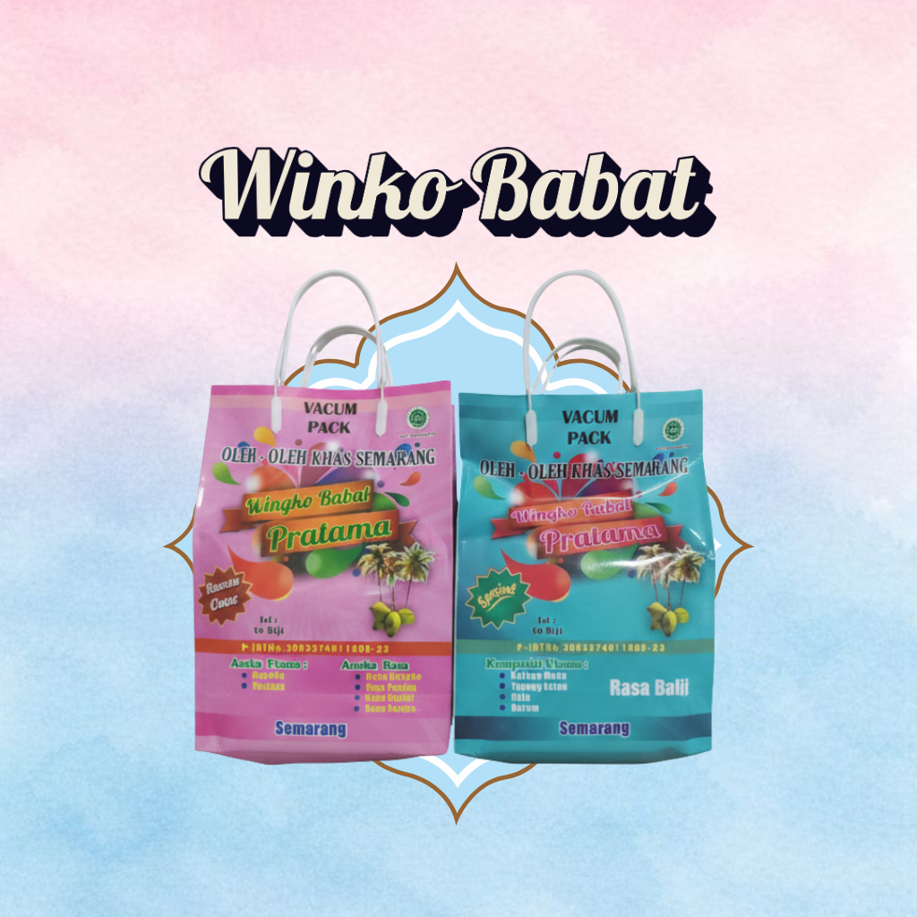 Wingko Babat Vacuum isi 20 Khas Semarang Kue Wingko Babat Bakar Manis Cap Pratama