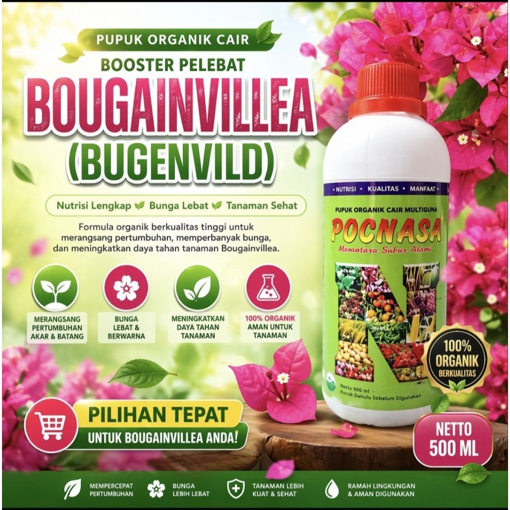 Pupuk Bugenvil / Pupuk Bugenvil Ekor Musang / Pupuk Bougenville / Pupuk Pelebat Bunga Bugenvil