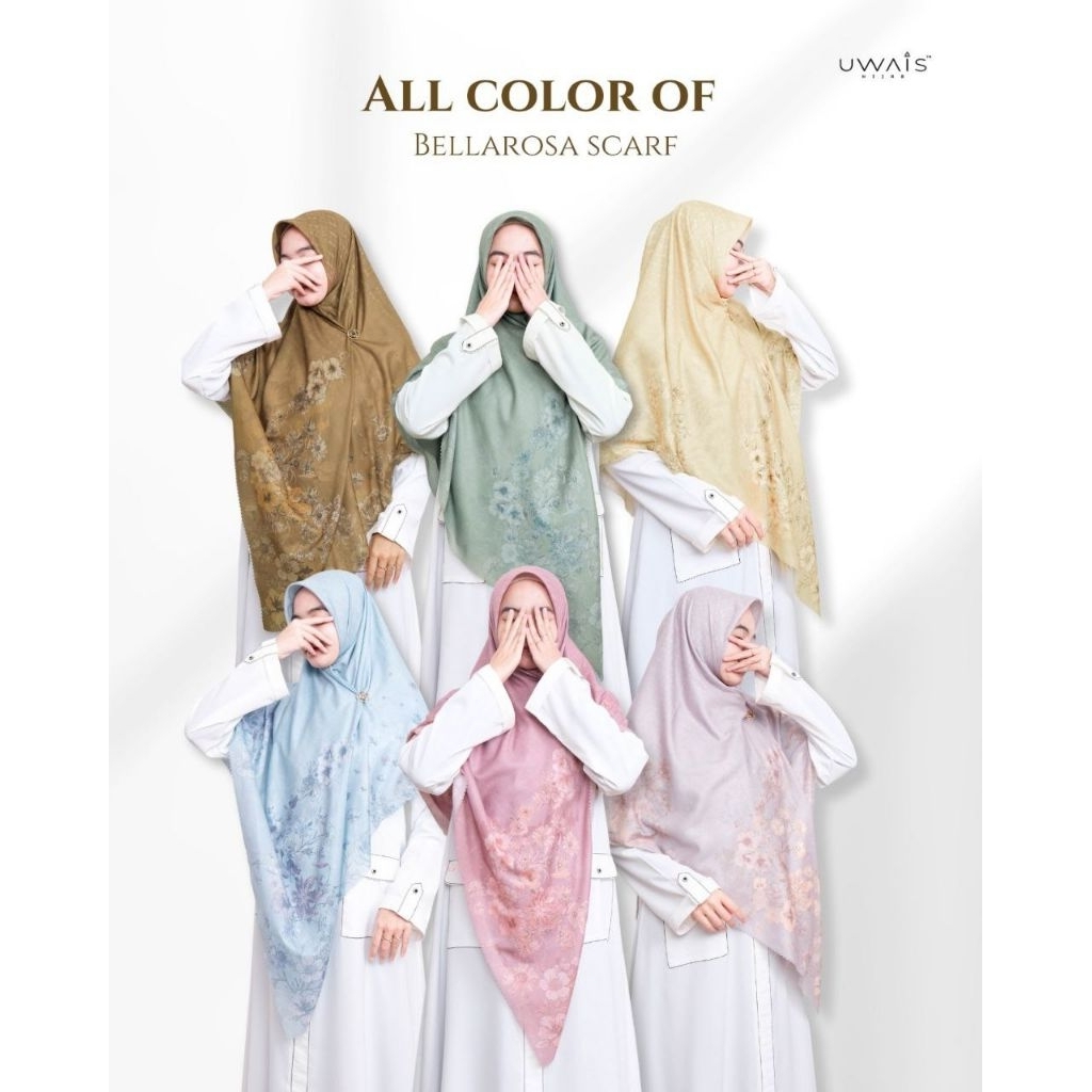hijab segi empat Bellarosa Scraf - UWAIS HIJAB