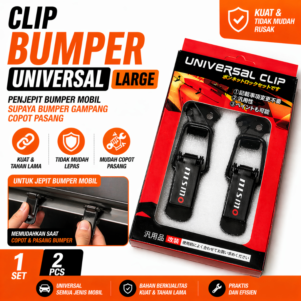 CLIP BUMPER UNIVERSAL KLIP BUMPER UNTUK MOBIL BUMPER UNIVERSAL