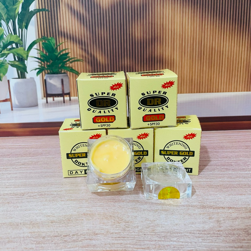 6 pcs Cream dr dus gold super