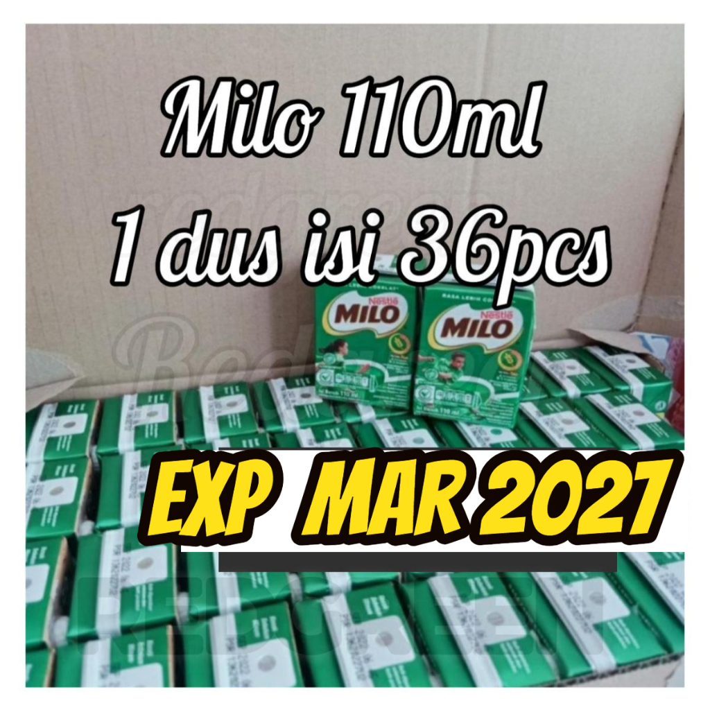Susu Milo 1 dus 110 ml isi 36 kotak active go 1 karton isi 36pcs 110ml