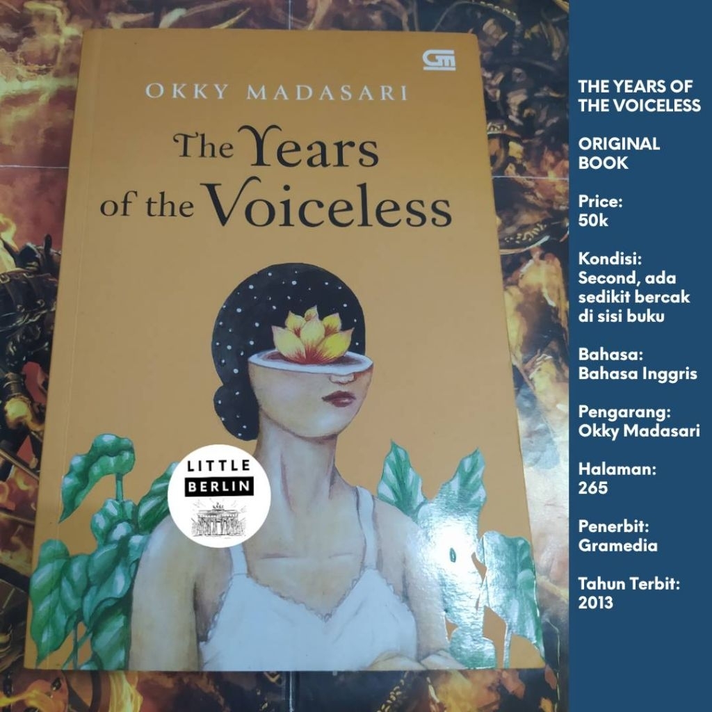 ORIGINAL Novel OKKY MADASARI Entrok Bhs Inggris THE YEAR OF THE VOICELESS Preloved Gramedia Good Con