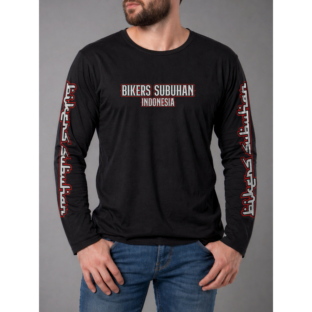 KAOS BIKERS SUBUHAN INDONESIA, KAOS COTTON COMBED 24S, KAOS SABLON BIKERS, KAOS SABLON DTF PREMIUM