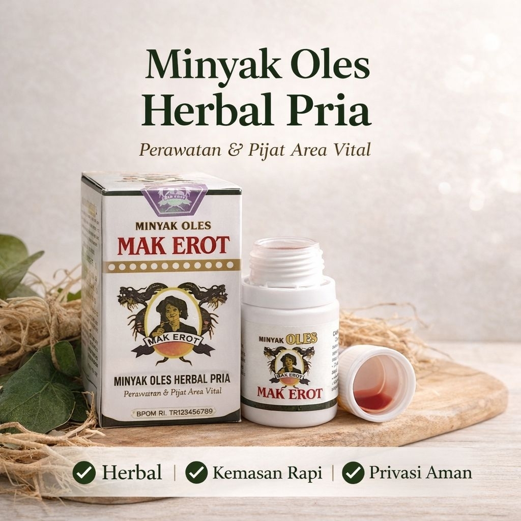 MAK EROT Herbal Obatkuat Tradisional Alami untuk Pria Perawatan Vital