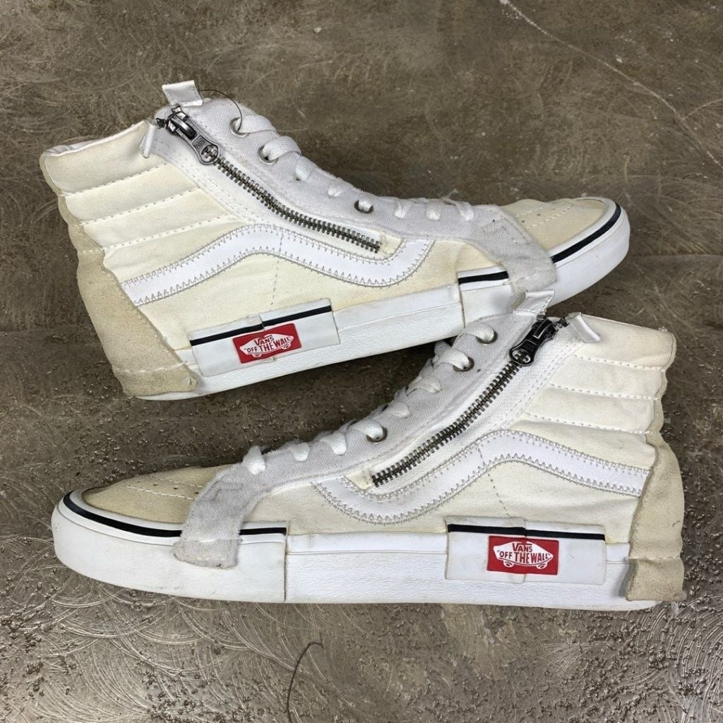 vans cut and paste second white