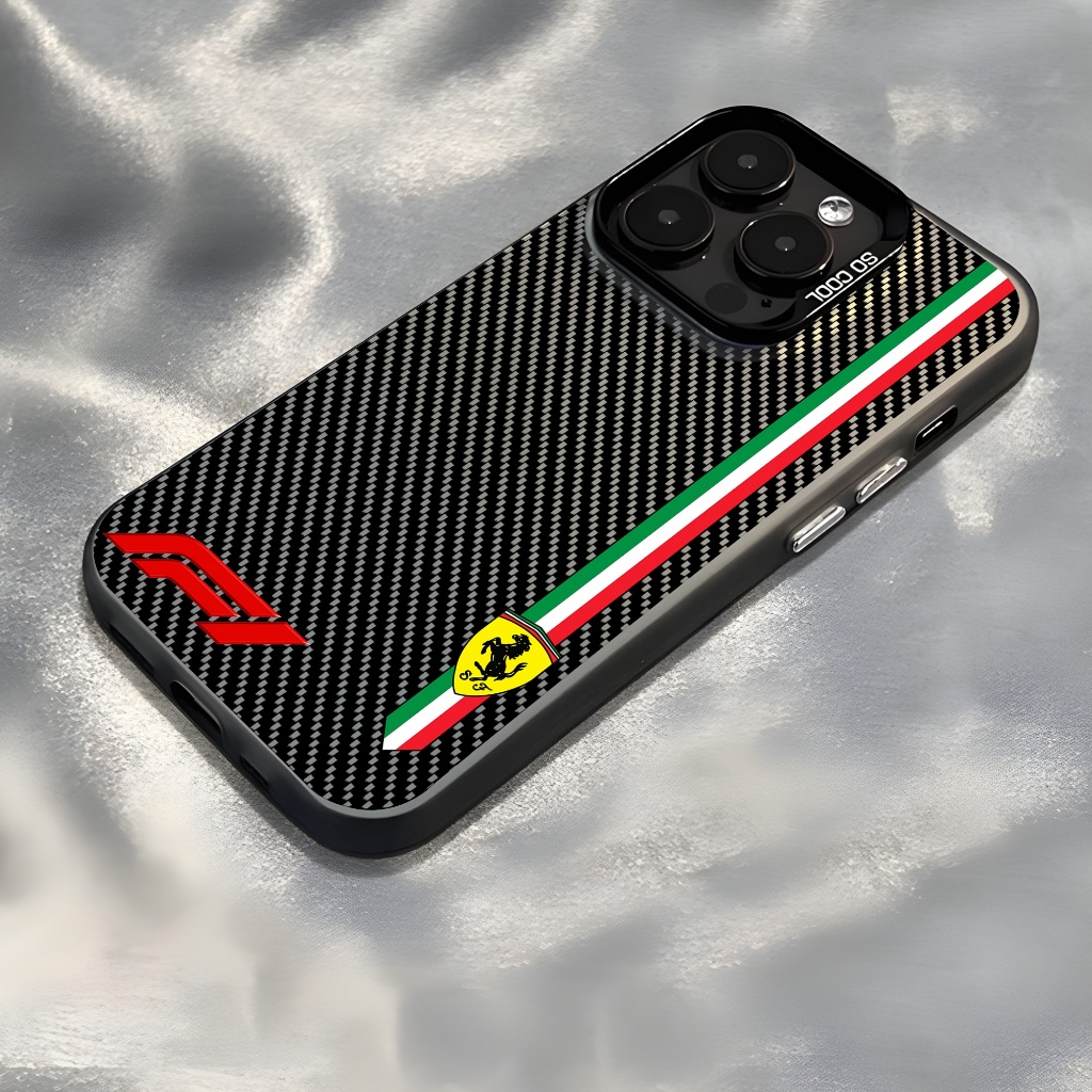 FERRARI Carbon Mobil Sports case untuk Infinix Note 30 30 Pro 40 40 Pro 50 50 Pro 50S 50X Softcase I