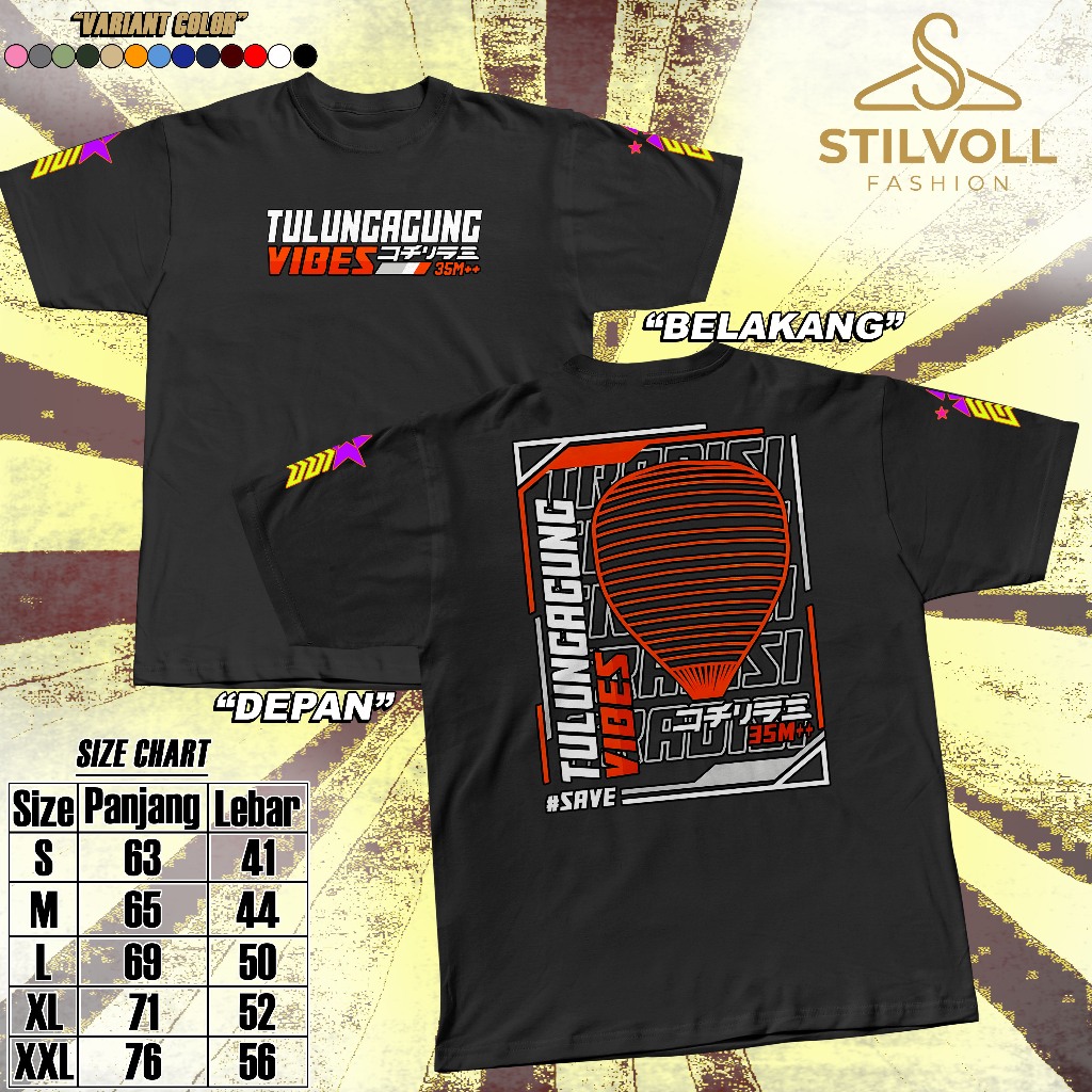 Kaos Tulungagung Vibes | Tshirt Balon Udara | Baju Sadulur Tunggal Pria Dan Wanita Dewasa Unisex