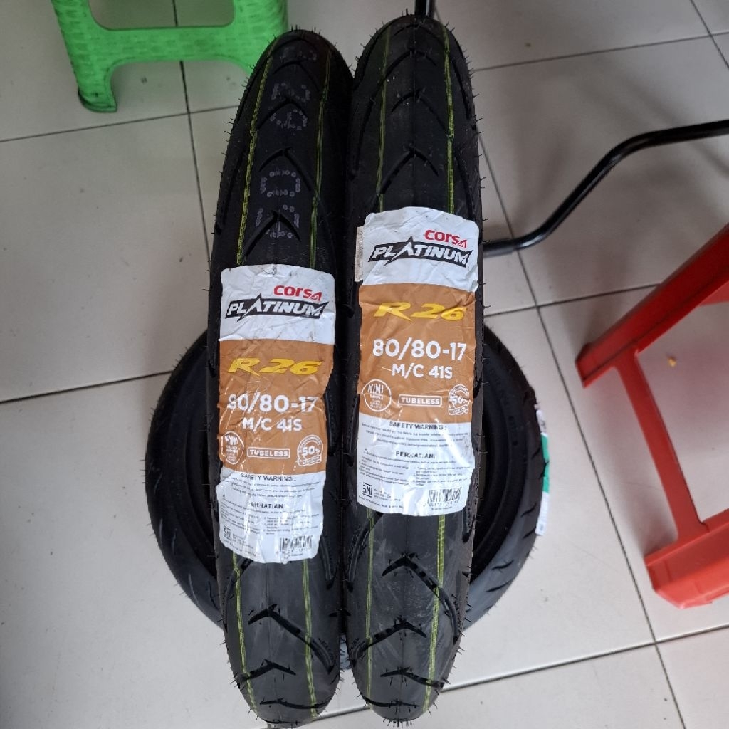 BAN LUAR CORSA PLATINUM R26 70/80/17-80/80/17-90/80/17-100/80/17-110/70/17-120/70/17-130/70/17