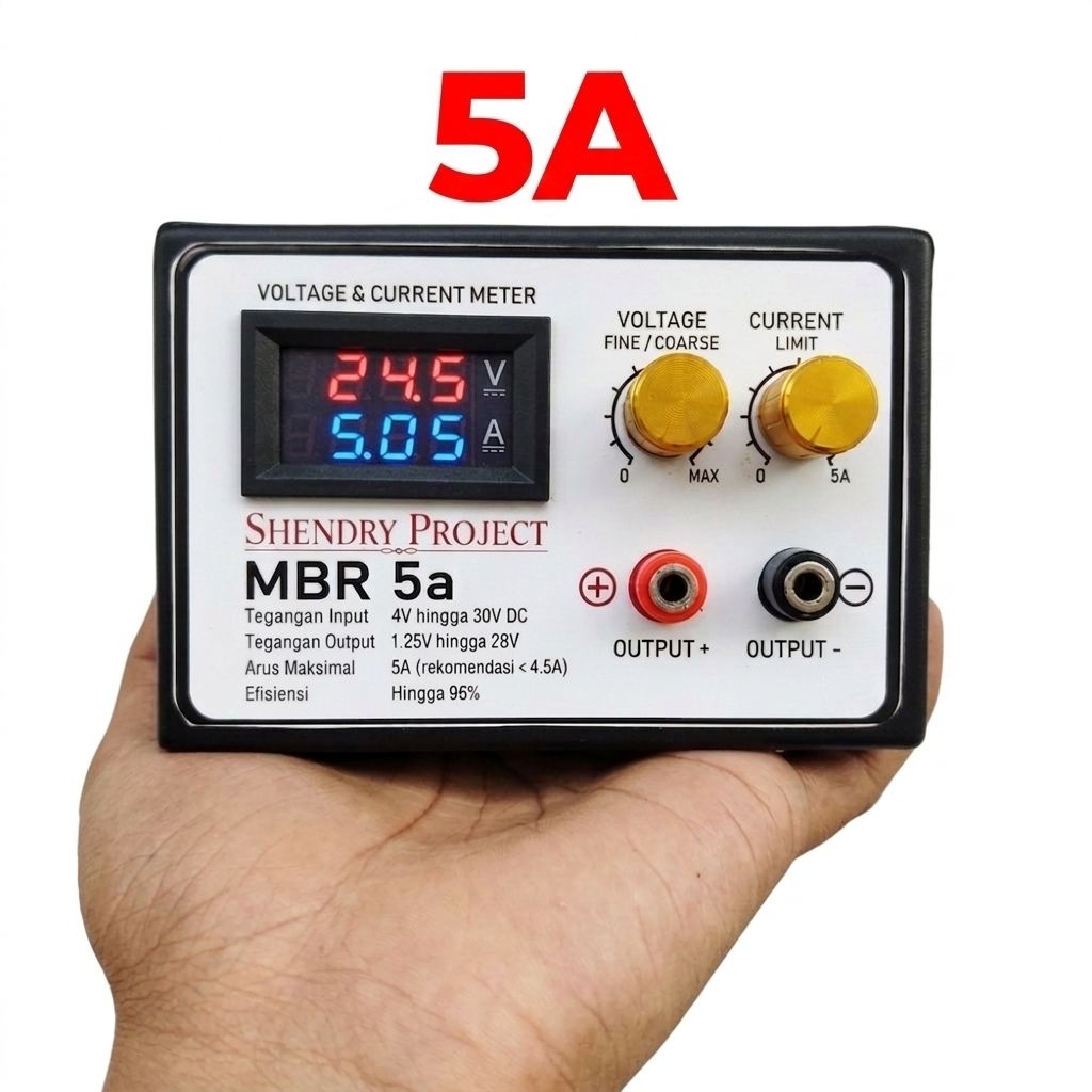 MBR 5A DUA POTENSIO Shendry Project - Penghancur Short Circuit & Power Supply Adjustable DC Step Dow