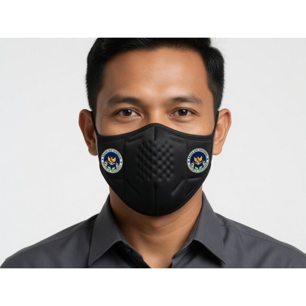 MASKER TOMO CUSTOM LOGO BGN, SECURITY SESUAI KEPERLUAN