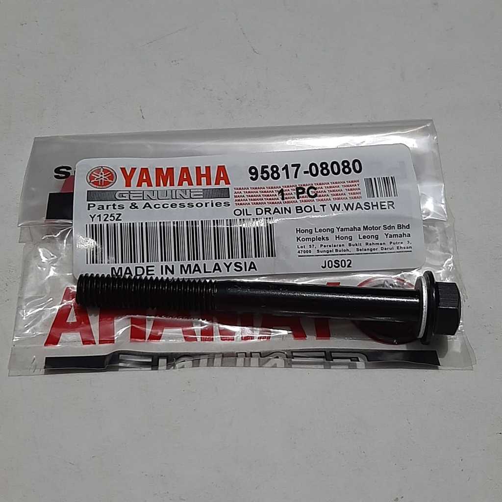 BAUT TAP PEMBUANGAN OLI MESIN PANJANG YAMAHA 125Z 125 Z