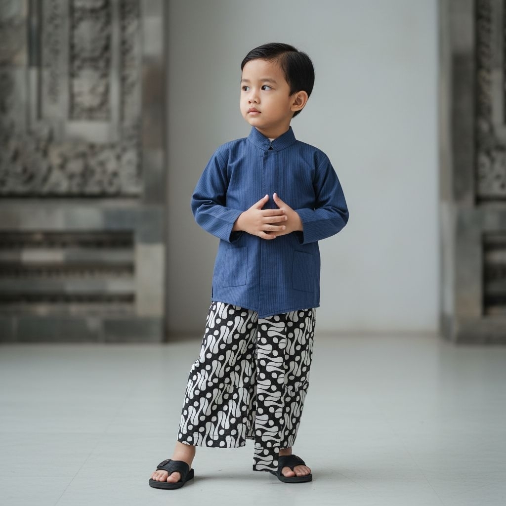 BAJU ADAT ANAK STELAN ATAS SURJAN BAWAH JARIK CELANA INSTAN | BAJU ADAT ANAK MOTIF BATIK LURIK KHAS 