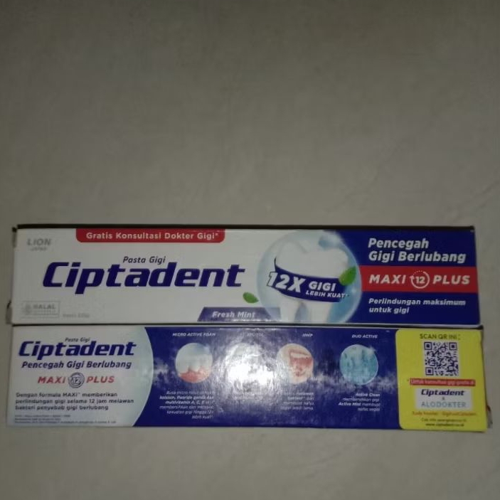 Ciptadent Pasta Gigi Fresh Mint 225gr, Ciptadent Pasta Gigi Cool Mint 225gr
