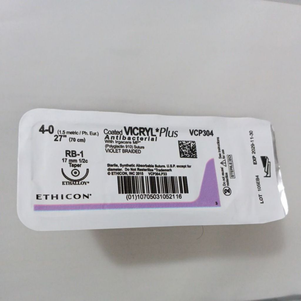 Vicryl Plus 4 0 vcp304 Taper Pcs vicryl 4 0 Pcs