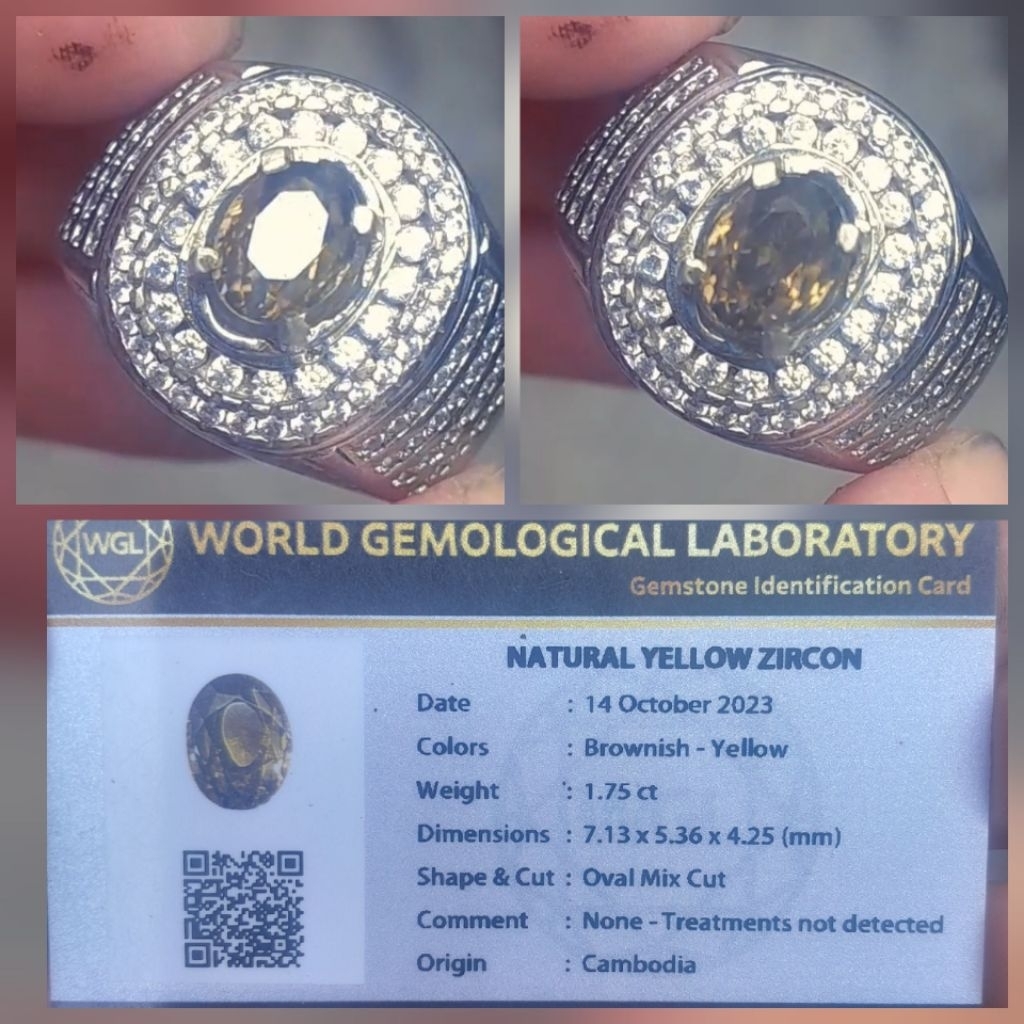 Natural Yellow Zircon