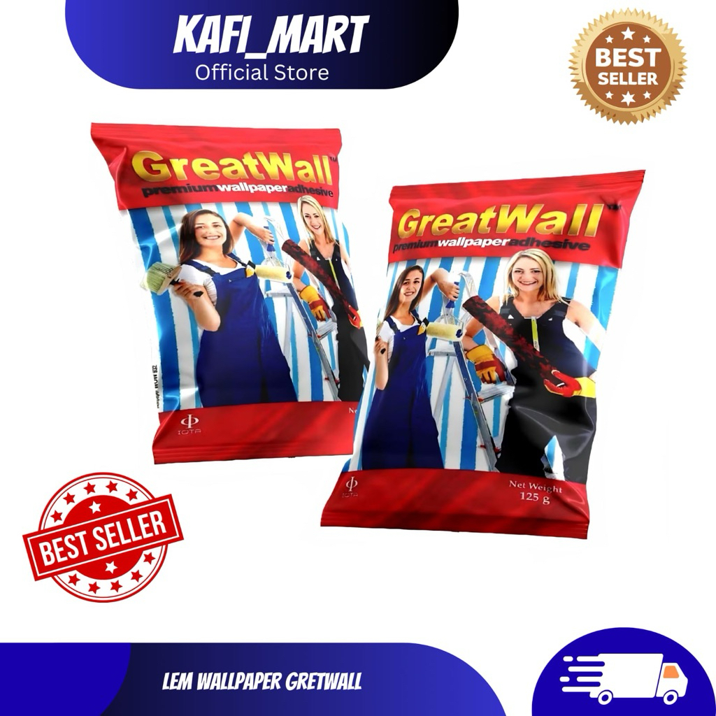 Lem Wallpaper Greatwall Merah Lem Wallpaper Dinding Bubuk Sachet Premium