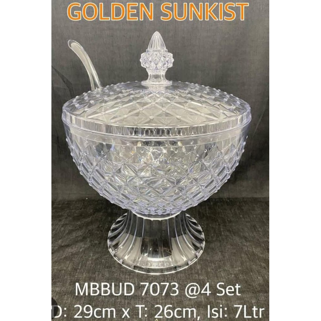 WADAH ES BUAH/WADAH TEKWAN AKRILIK GOLDEN SUNKIST
