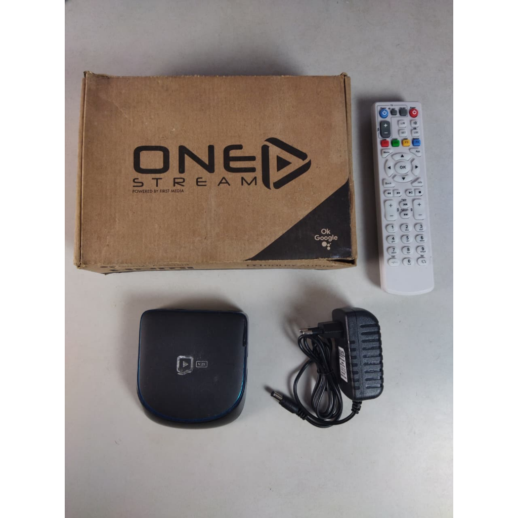 Set Top Box Android Smart TV One Stream Denstv V.2X Root Unlock Full Aplikasi Wifi Media Player HDMI