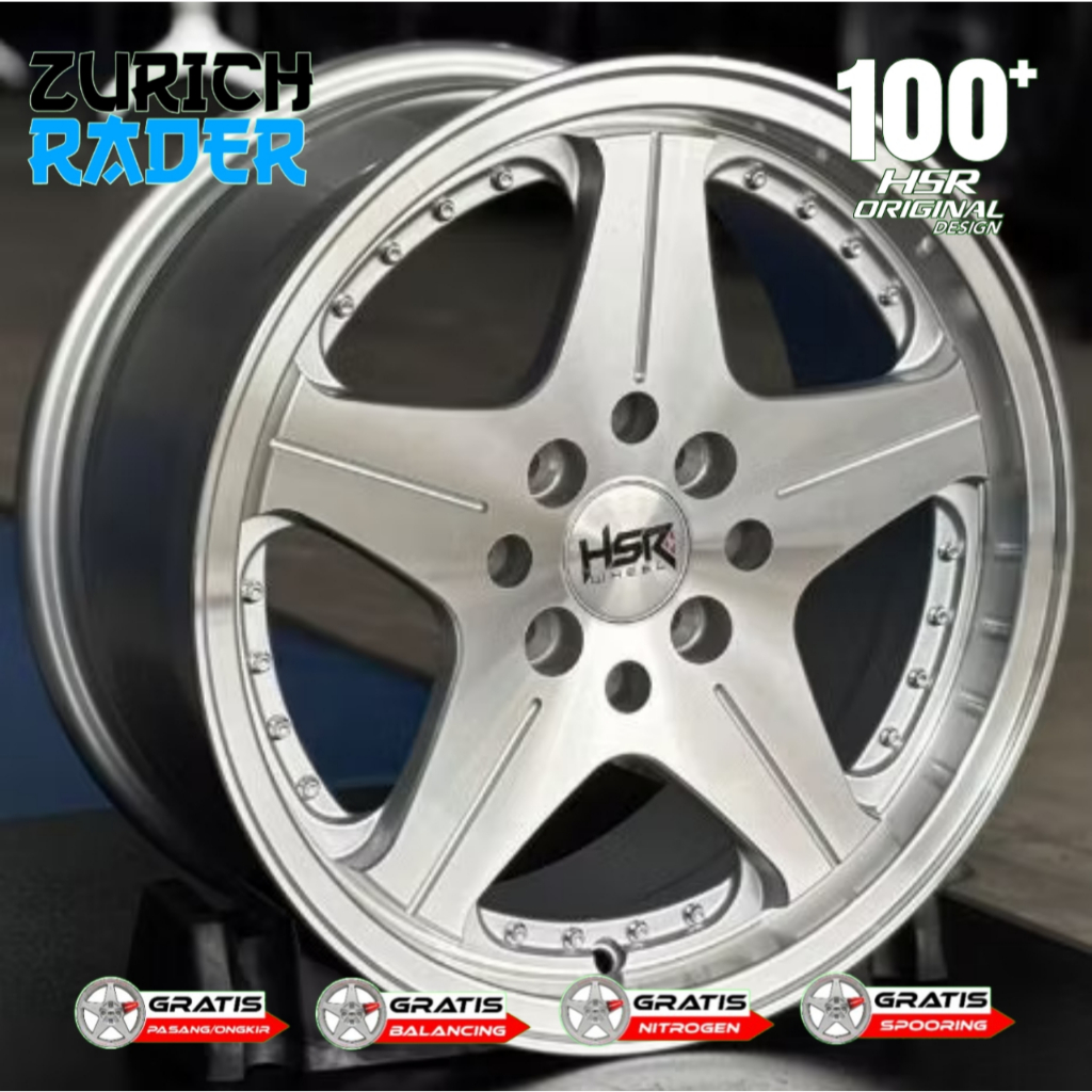 Hsr Wheel Anambas Ring 15 Velg Celong Mobil Swift, Sirion, Rio, Mobilio, Yaris - HSR SALATIGA