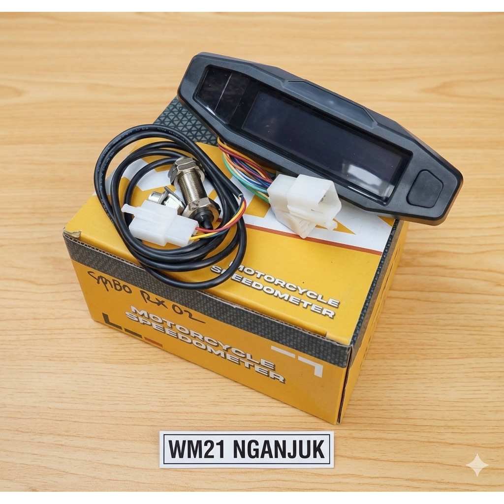Speedometer Digital KTM RX2N Universal LED LCD - Spedometer Variasi Motor CB GL Tiger Megapro Ninja 