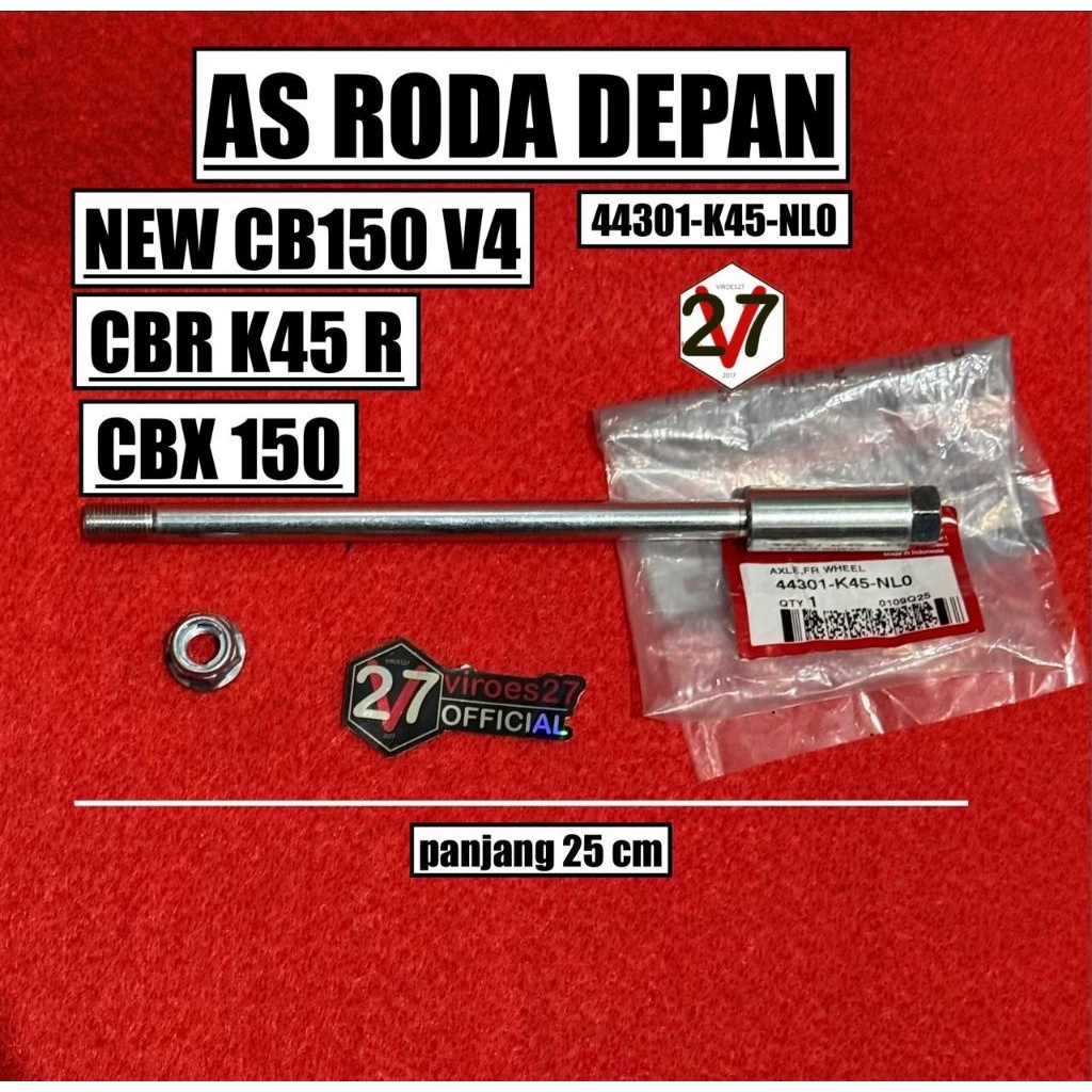 AS RODA DEPAN NEW CB150R V4 / CBR 150 K45R UPSIDE DOWN 44301K45NL0