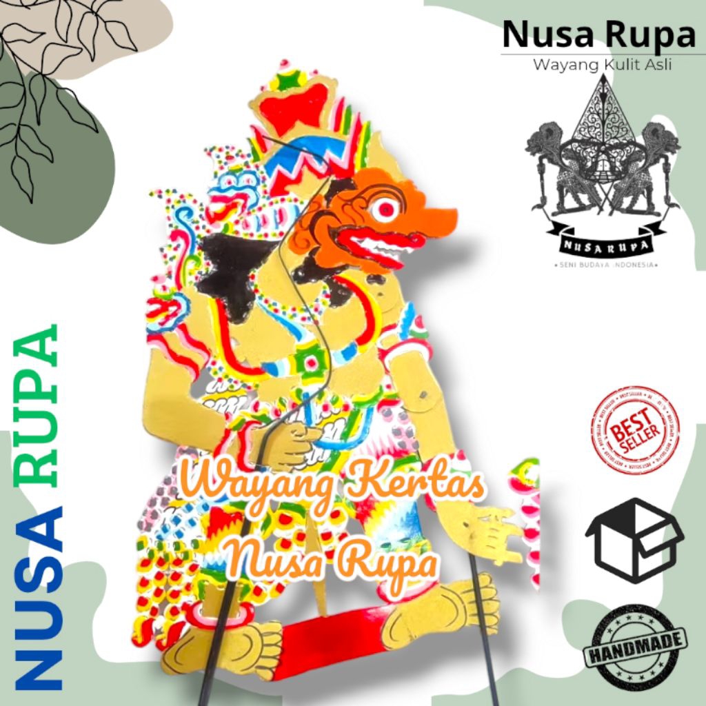 WAYANG KERTAS BUTO RATON KUMBOKARNO AMRAL RAHWANA BUTO KOLO