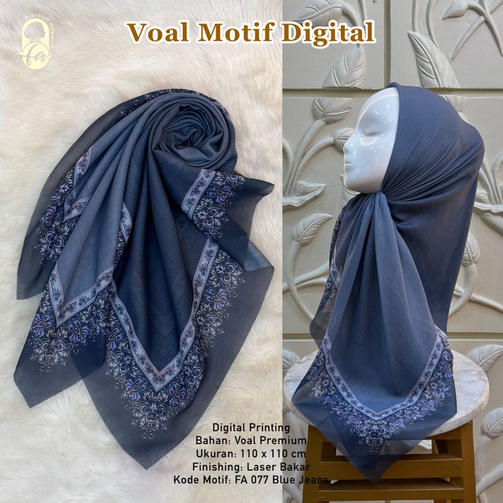 Farsya Adeeva - Voal Motif Digital LC FA 077