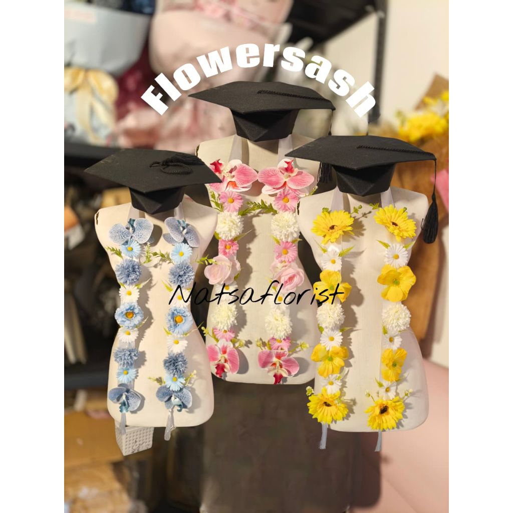 bisa COD| flower sash| selempang bunga |selempang graduation|graduation sash