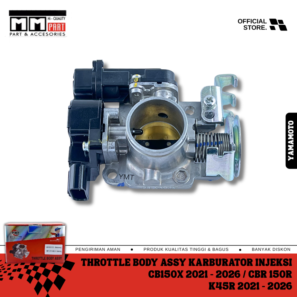 THROTTLE BODY ASSY KARBURATOR INJEKSI CB150X 2021-2026 / CBR 150R K45R 2021-2026 YAMAMOTO - THROTTLE