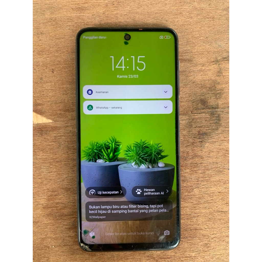 Redmi Note 9 Pro Ram 8GB+3GB / 128GB | Second Original