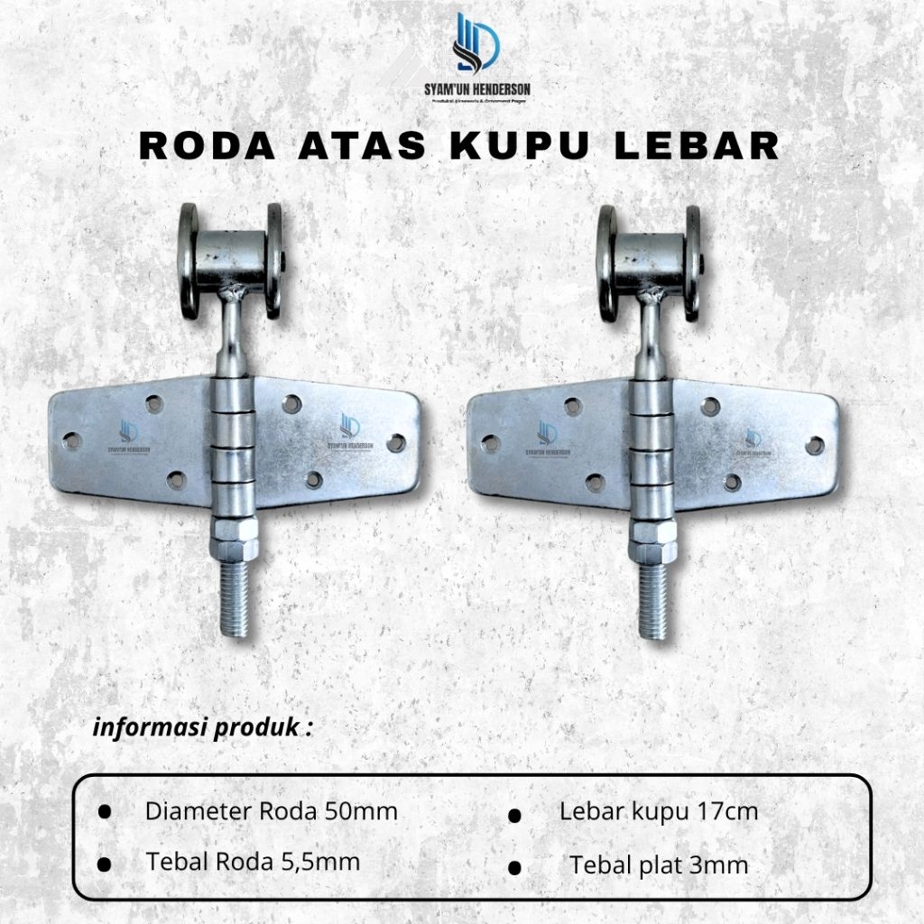 (HD) Paket Roda Rel Atas Pagar Garasi | Roda Atas Kupu Lebar • Roda Atas Double • Roda Atas Polos • 
