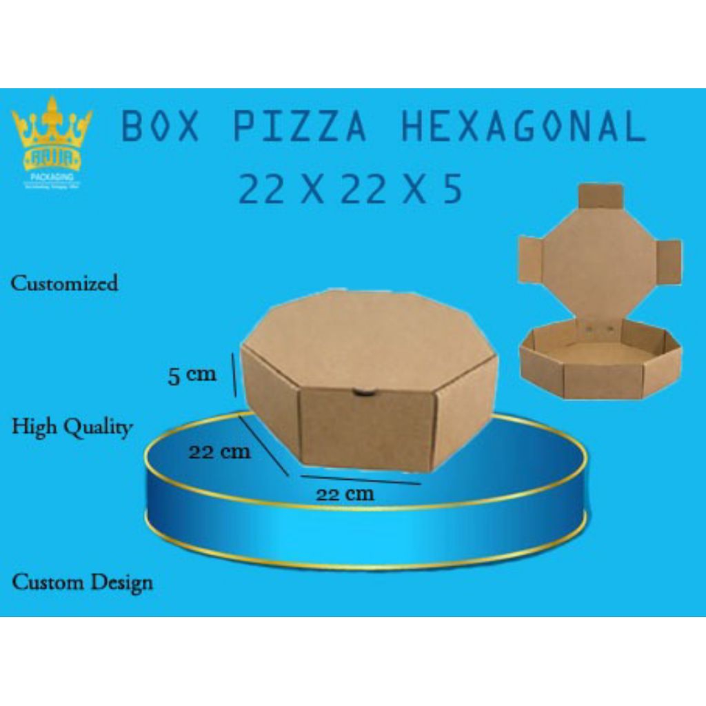 Kardus Pizza / Box Pizza 22x22x5