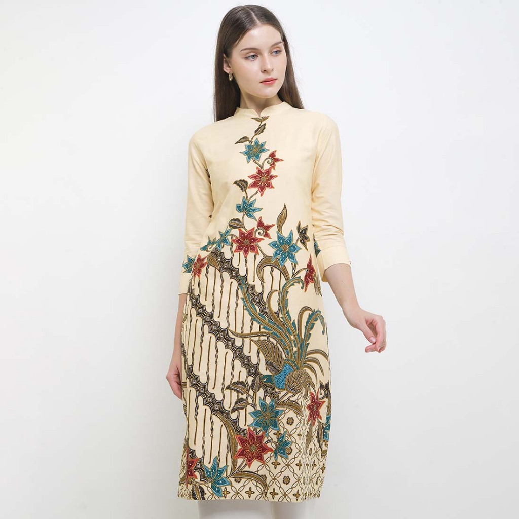 Rianty Batik Premium Wanita Tunik Furing Prada Nayaka Nayako