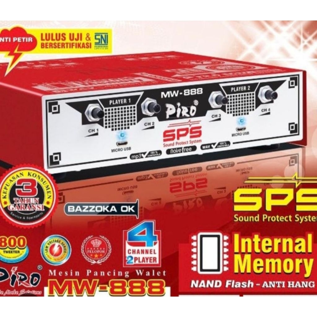Ampli Piro Mw 888 Walet