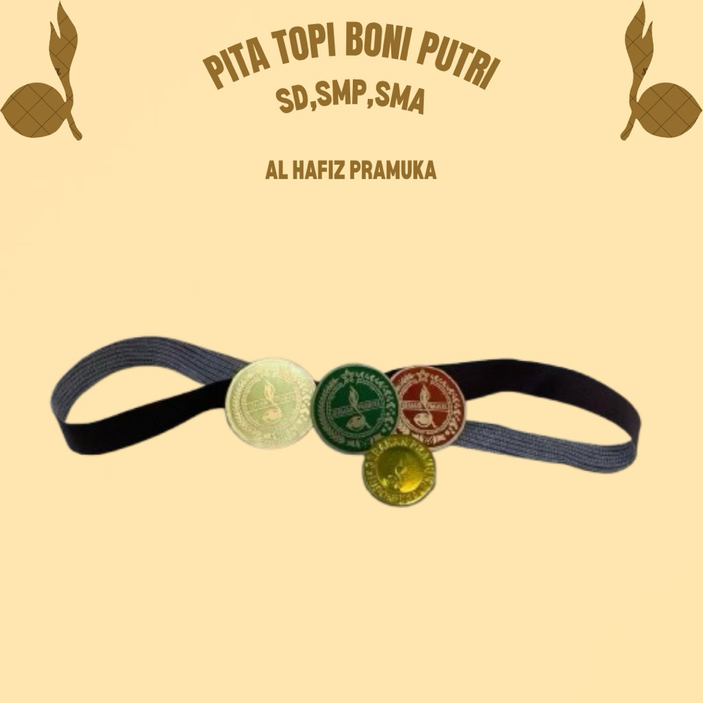pita topi boni pramuka wanita