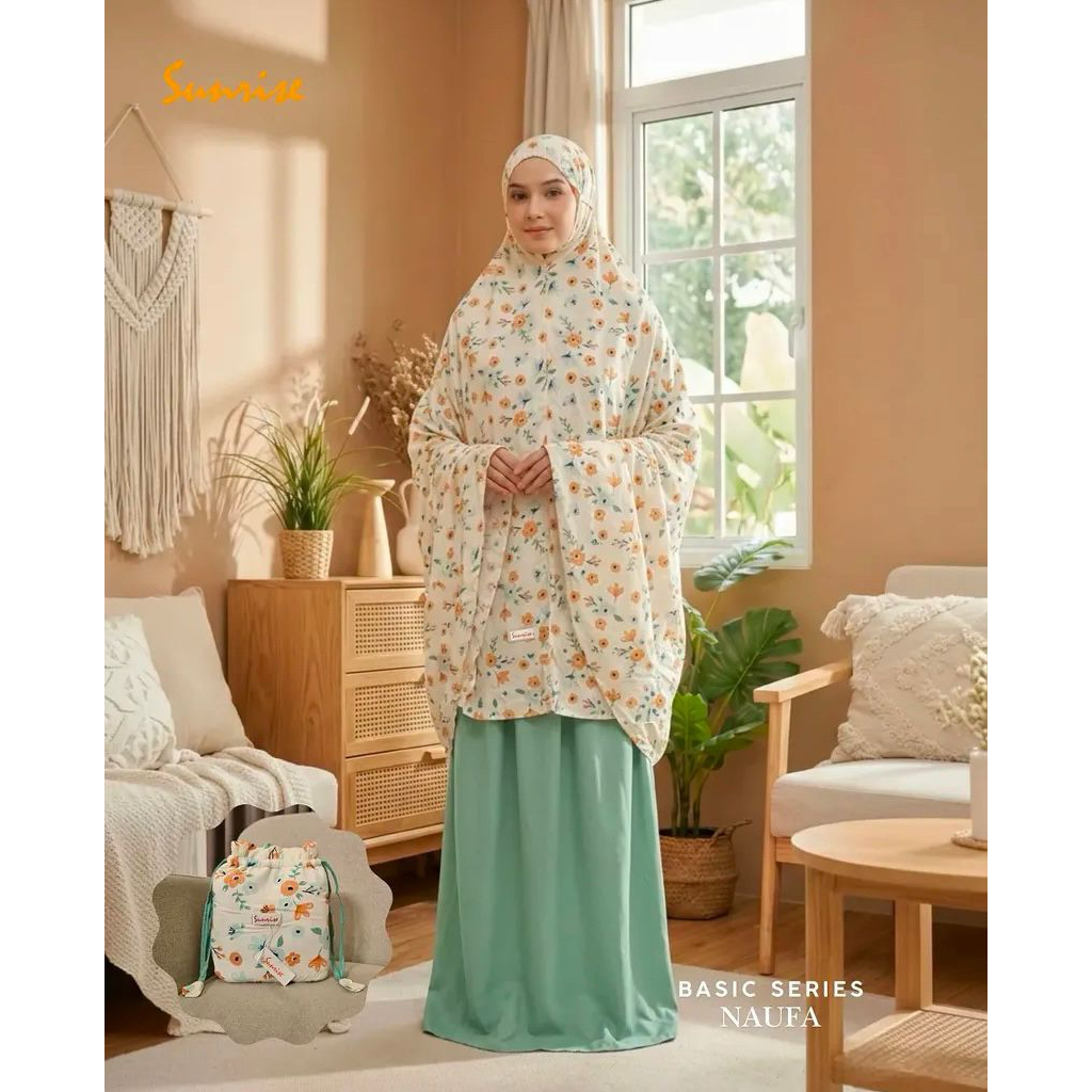 Mukena Sunrise - Naufa - Mukena Dewasa Rayon Premium
