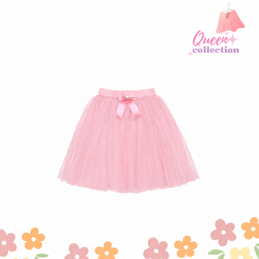 Rok Tari Anak Perempuan Warna Pink Baby/Rok Tutu Anak Perempuan/Rok Tutu Size 1-10 Tahun