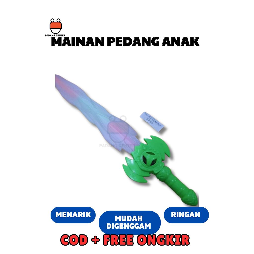 Mainan Pedang Samurai Anak Lampu  Pedang Plastik Power Ranger Free Baterai
